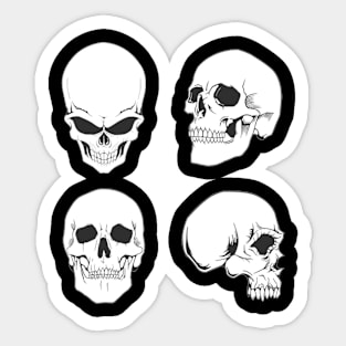 Skulling around - skeleton Sticker